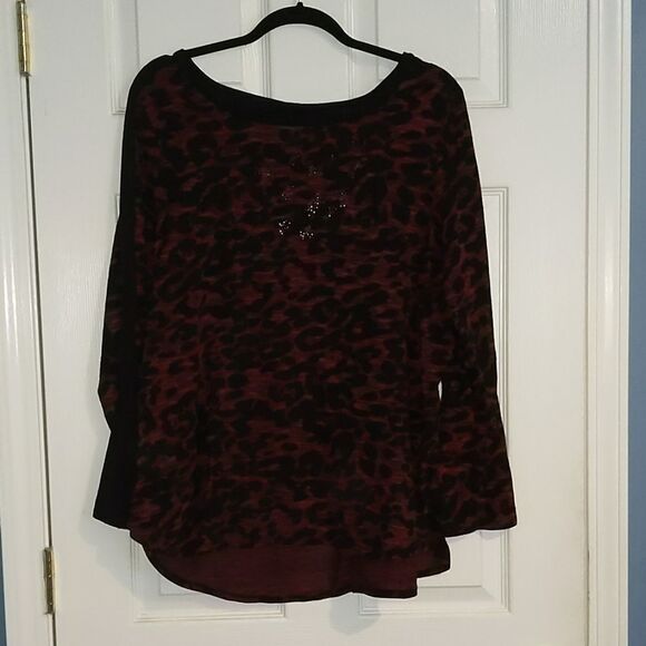 CJ Banks animal printed top Sz X (14W) - Picture 1 of 7